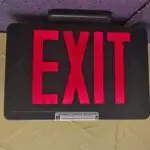 Emergency Light Exit Sign