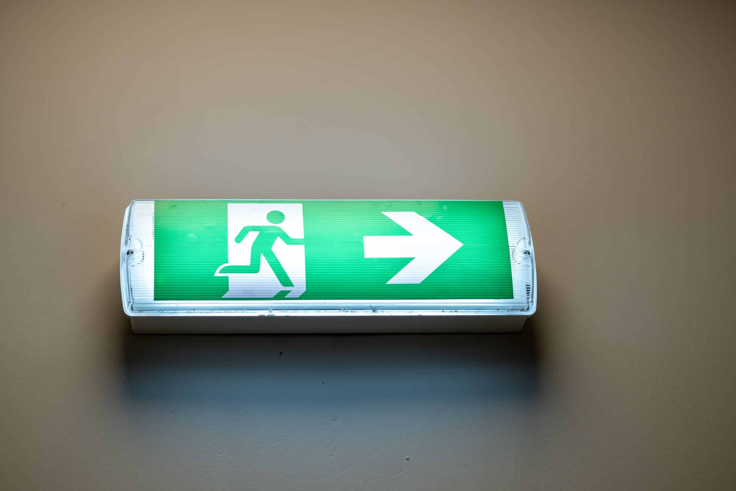 exit sign