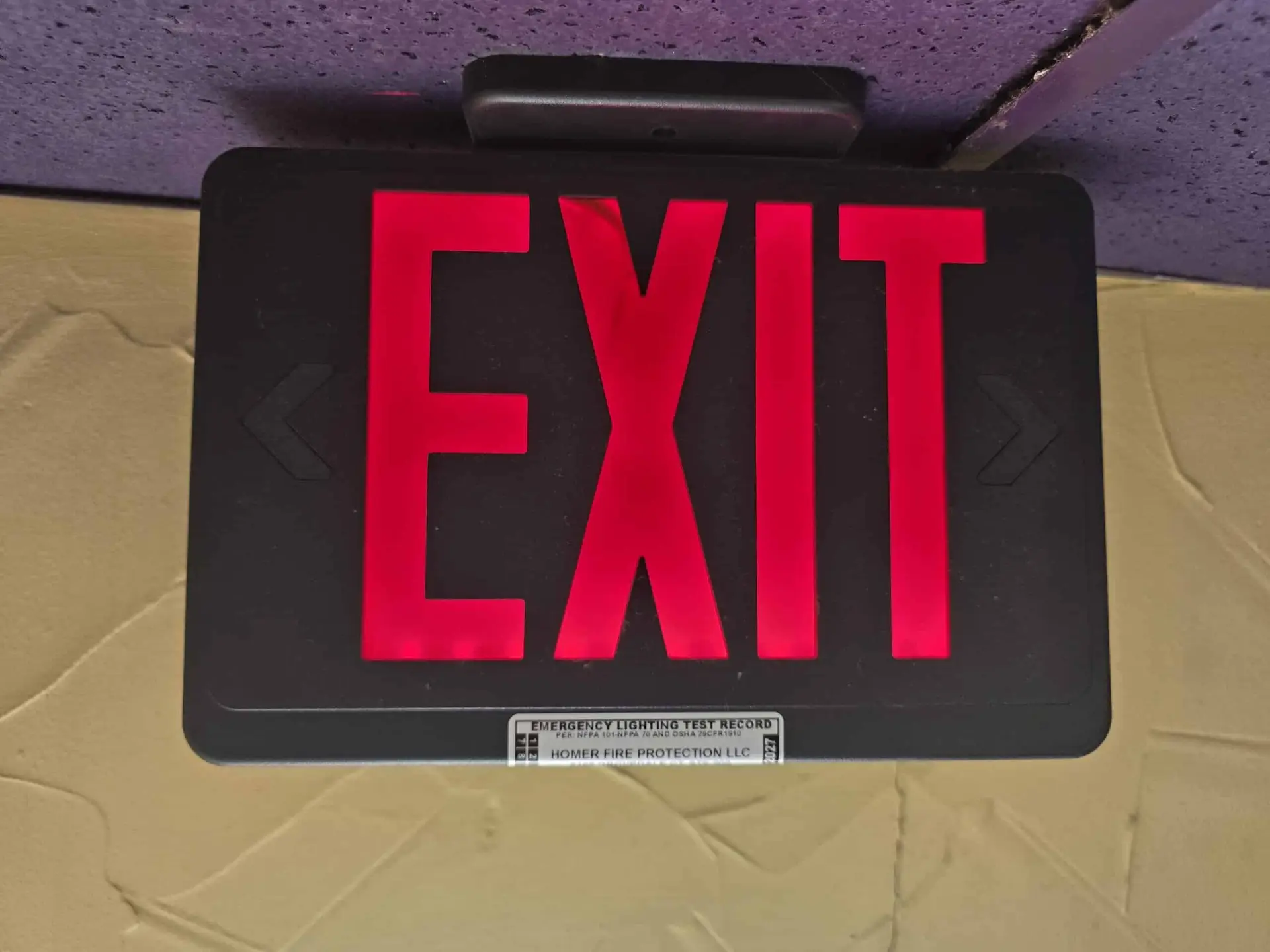 E Light Emergency Light Exit Sign