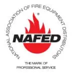 NAFED certified fire equipment distributor badge
